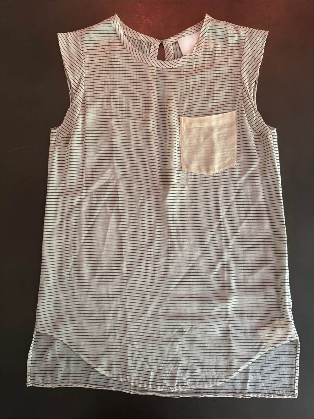 3.1 Phillip Lim White Top with Black Stripes